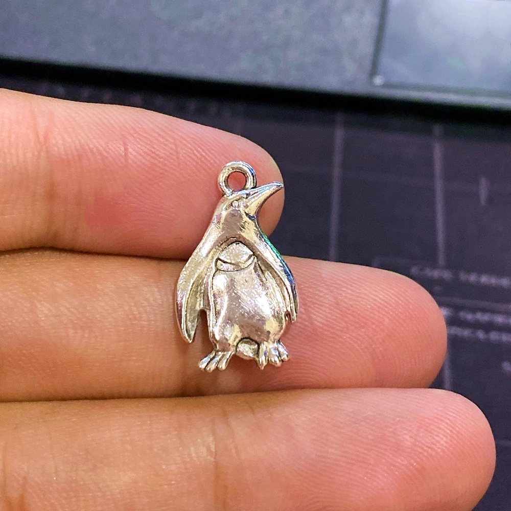 30pcs 3D Penguin Animal Charms Tibetan Silver Color Pendant Aesthetics  Accessories DIY Handmade Necklace Jewelry Making Supplies|Charms| -  AliExpress