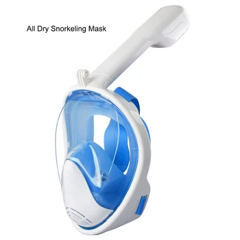 

All Dry Scuba Diving Mask Full Face Snorkeling Mask Underwater Respirator Anti Fog Diving Mask For Swimming Spearfishing