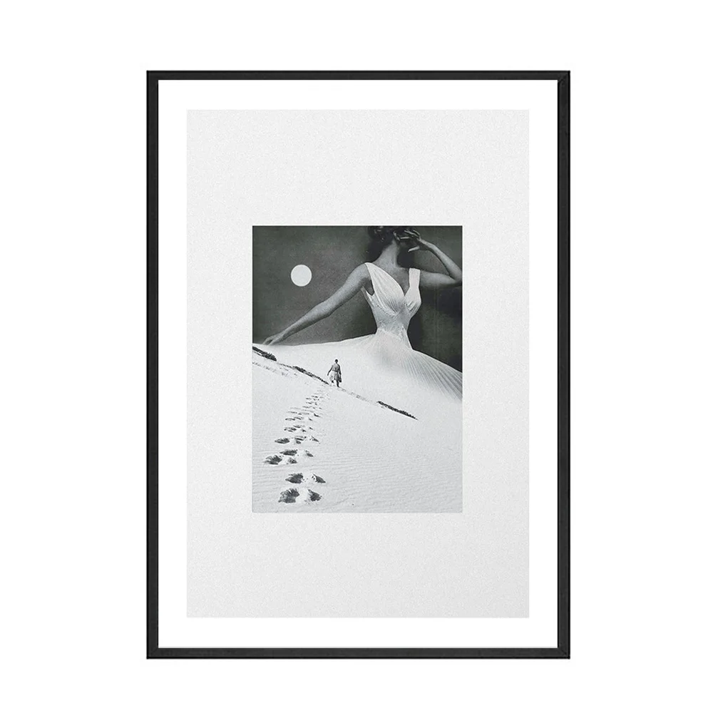 Abstract-Sugar-Bath-Snow-Foot-Print-On-Wedding-Dress-Canvas-Painting-Wall-Art-Image-Poster-Fun (4)