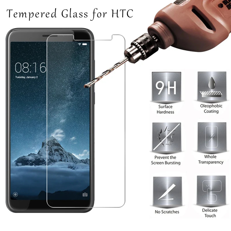 

Tempered Glass for HTC 816 820 825 826 828 830 Phone Screen Protector for HTC Desire 530 620 626 628 728 9H Hard