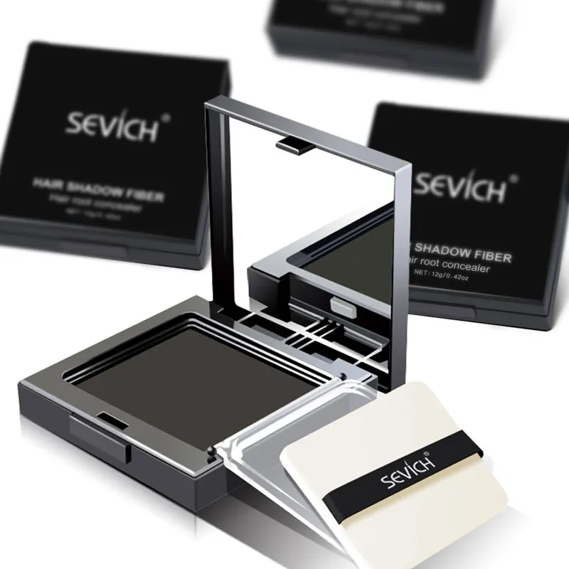 Sevich 12g Hair Line powder compact Waterproof Dark Brown Hair shadow Powder 3 Colors Hair Concealer Powder Instantly Cover Up