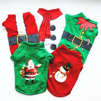 

Christmas Pet Clothes for Dogs Personality Cute Designer Dog Clothes for French Bulldog Beautiful Teddy Bear Dog Clothes T Shirt
