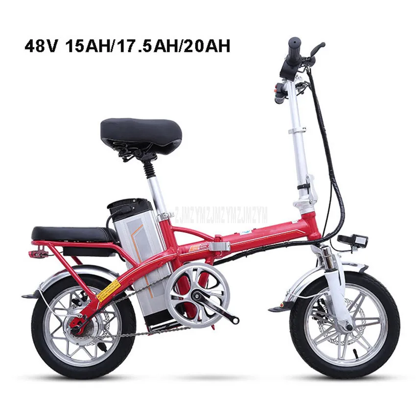 Flash Deal Mini Bike Folding Electric Bike 14inch Wheel 240W Motor E Bike Electric Bicycle Scooter 48V 15AH/17.5AH/20AH Lithium Battery 2