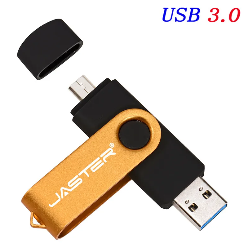 Флеш-накопитель для смартфона JASTER OTG USB Flash Drive cle usb 3,0 stick 64G otg pen drive 4g 8g 16g 32g 128G opslag apparaten - Цвет: H