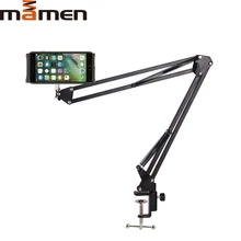 MAMEN регулируемый держатель для мобильного телефона 6-11 дюймов для iPad Mini Air для iPhone 11 pro MAX 360 градусов длинная рука ленивая кровать стол крепление