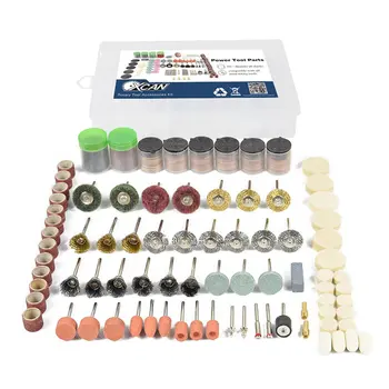 

327pcs Rotary Power Tool Set Mini Drill Grinder Polishing Kit Felt Wheel Accessories Sanding Band Wood Work Drilling Bit