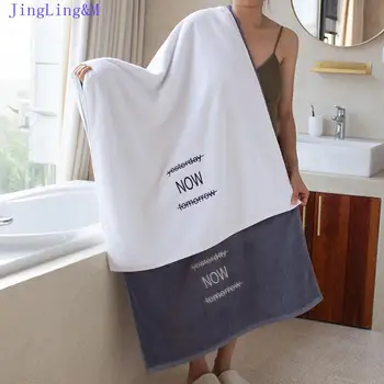 

Large Cotton Bath Towel, Absorbent and Quick-Drying, Soft, Thick Couple Household Bathroom Towel, Adult Bath Towel, 140X70Cm