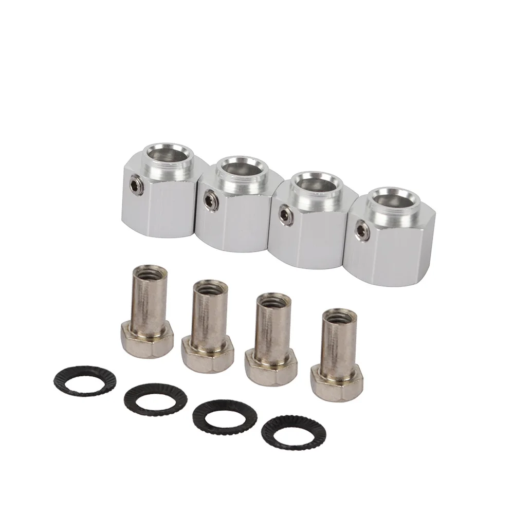 4pcs Metal TRX-4 12mm Wheel Hex Hub for Traxxas TRX4 Bronco Deferder Ford G500 8/10/12mm Thinckness RC Crawler Car Parts
