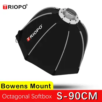 

Triopo 90cm K90cm S90cm Photo Portabe Bowens Mount Octagon Umbrella Softbox + Honeycomb Outdoor Soft Box for GODOX Studio Strobe