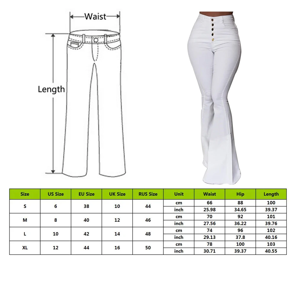 Белые женские брюки клеш с пуговицами и высокой талией, новые брюки, обтягивающие повседневные одноцветные штаны для работы