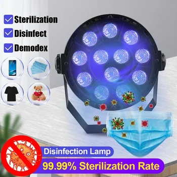 

UVC Germicidal Light 36W 12LED UV Sterilizing Lamp 99.99% Ultraviolet Disinfection Light Portable Bactericidal Lights 110V/220V