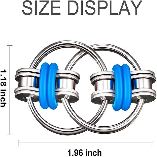 Decompression Chain Bicycle Chain Anti-stress Key Ring Hand Spinner Finger Fidget Autisme Autismo Flipo Flip Anxiety Antistress 3