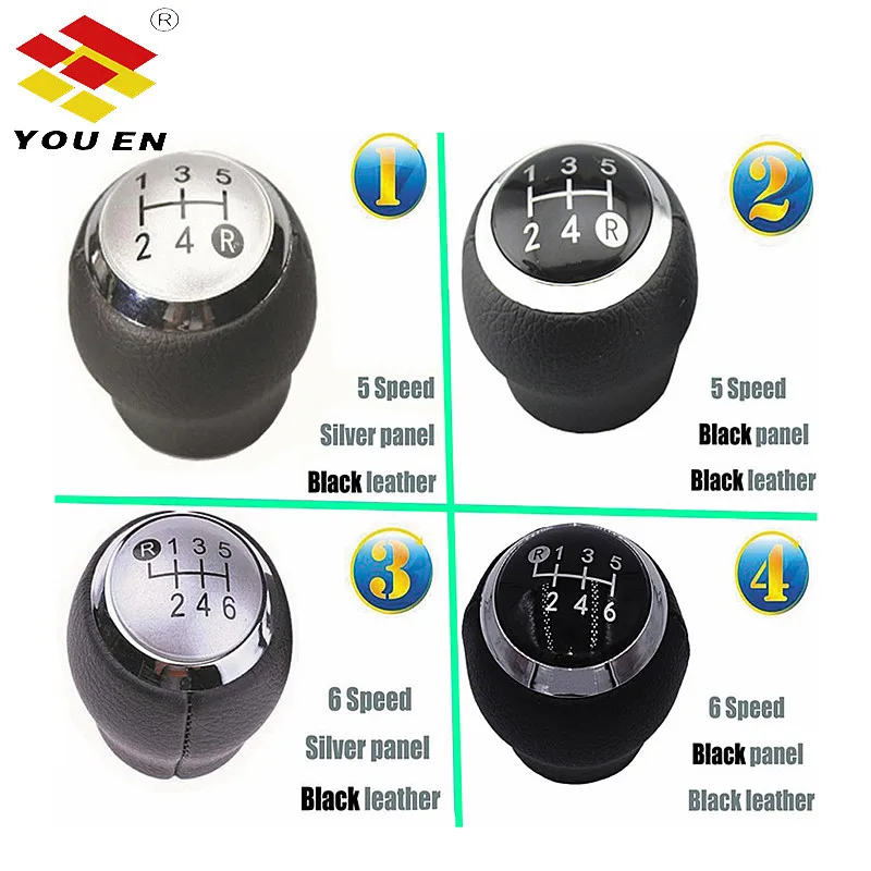 YOUEN 5 6 Speed Shift Knob Cap Cover Lever Stick Pen for Toyota Corolla Verso Auris Yaris RAV4 2007 2008 2009 2010-2013