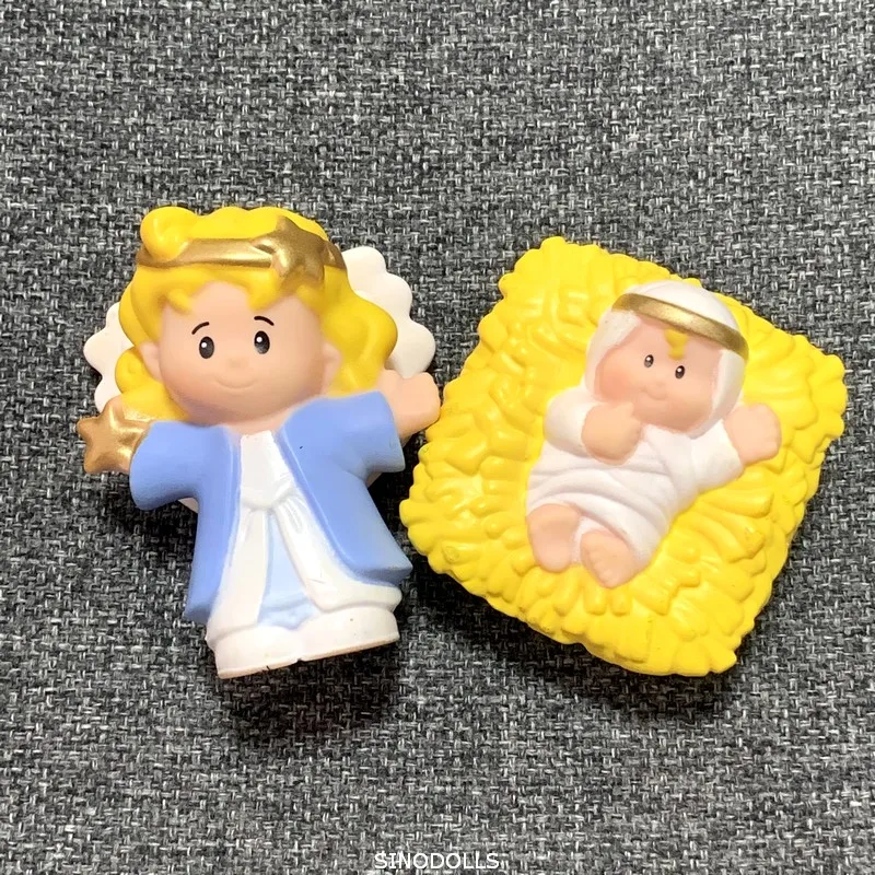 BIXE игрушки куклы Лот 2 дюймов мини-игрушки рабочие девушки принцесса мультфильм Фигурки девушки игрушки Рождественский подарок - Цвет: FT04 2PCS