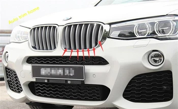 

Lapetus Exterior Refit Kit Front Racing Grille Grill Cover Trim Fit For BMW X3 F25 2012 - 2017 ABS Auto Accessories