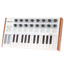 На выбор Профессиональный 25-ключ MIDI контроллер клавиатуры USB MIDI Drum и ультра-Портативный Mini MIDI Контроллер электронный аудио