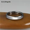 4mm Original Color Tungsten Carbide Wedding Band Couple Rings Beveled Edges Polished Comfort Fit 2