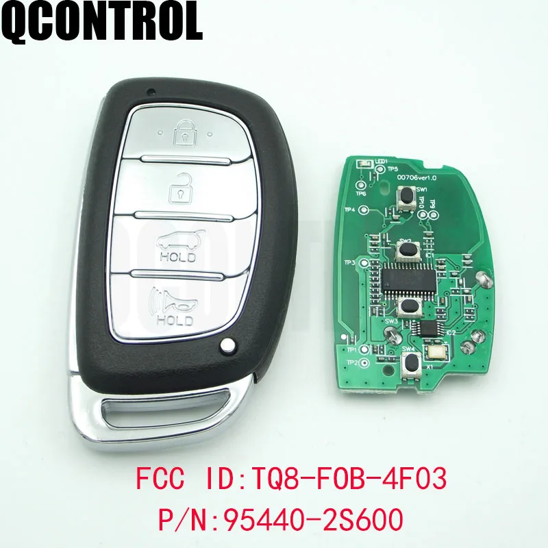 QCONTROL умный телефон 4 кнопки 433 МГц ID46 чип для Hyundai IX35 2015 + FCC ID: 95440-2S610/TUCSON 2014 |