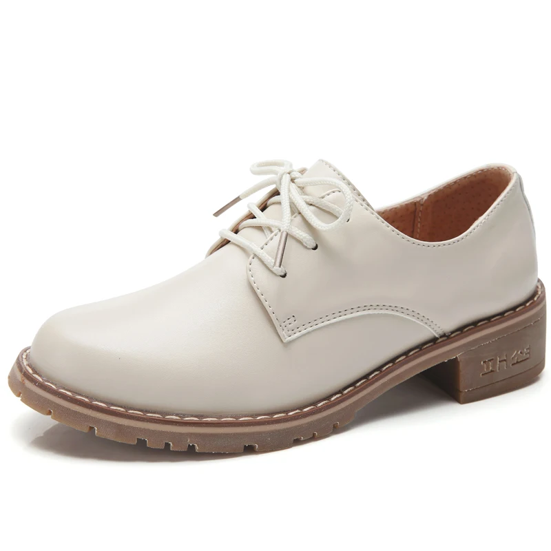 elegant brogue oxford shoes women retro formal dress female footwear eurpean ladies height increasing pumps school leather shoes (33)