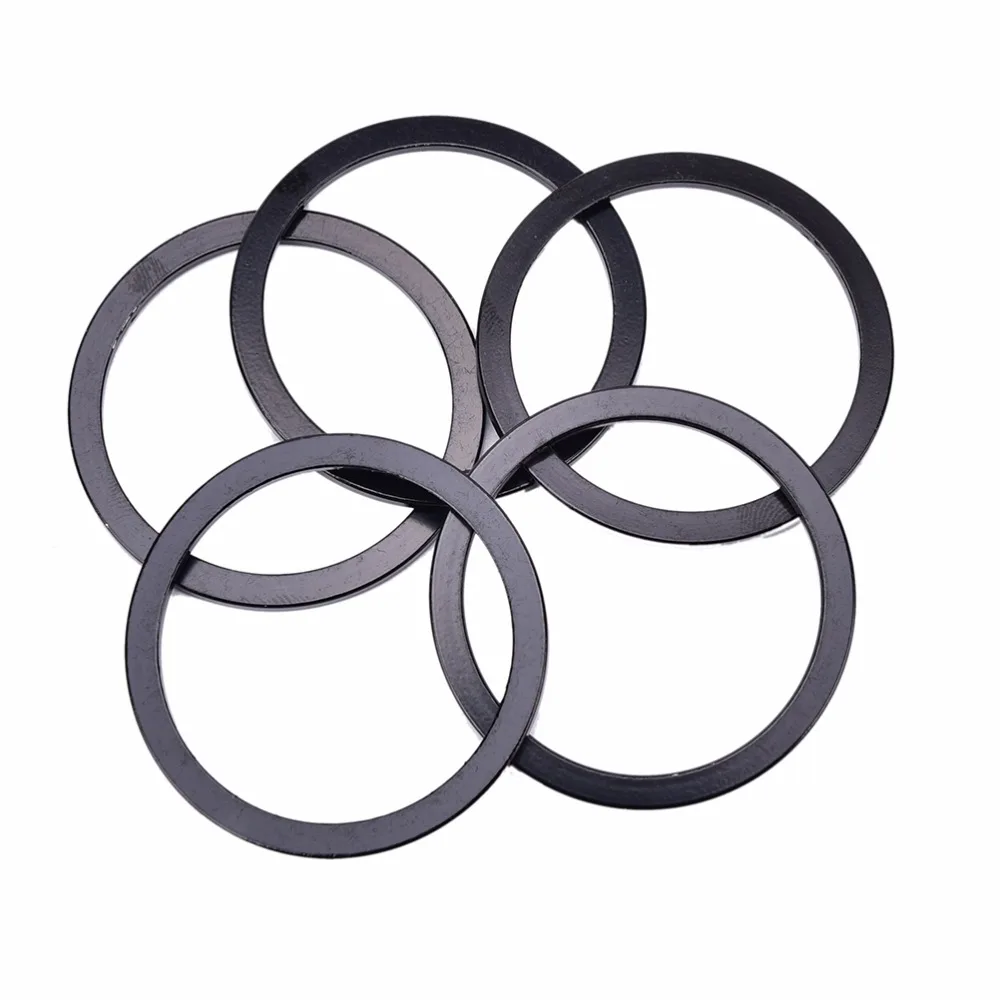 5pcs New mountain bike flywheel gasket bottom bracket center axis mountain bike aluminum alloy bicycle wheel hub gasket 2mm