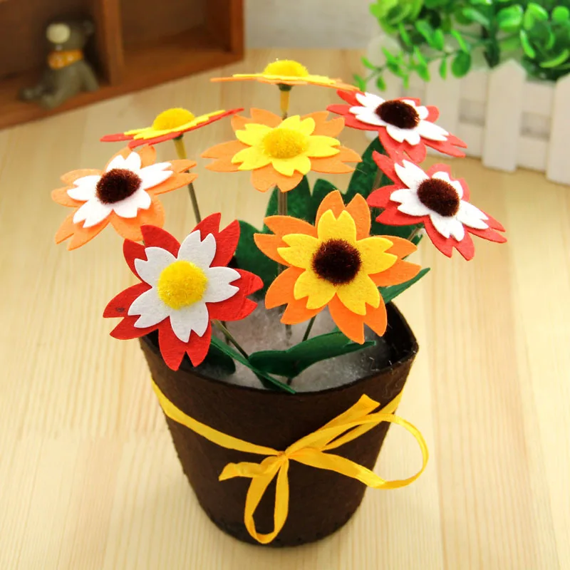 Handmade YJA Flower Pot Educational Toys Kids DIY Craft Kits For Children YJ 