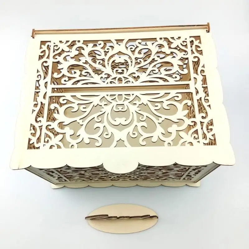 Поставки Коробка Для Хранения Деревянный DIY кладя Бизнес Свадебная карта высокого качества горячая Распродажа коробка украшения деликатные поставки