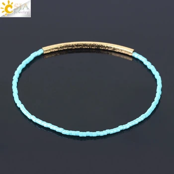 Elastic Beaded Bracelet Delica Bead Mini Bead Cute Chic Jewelry Armband S136