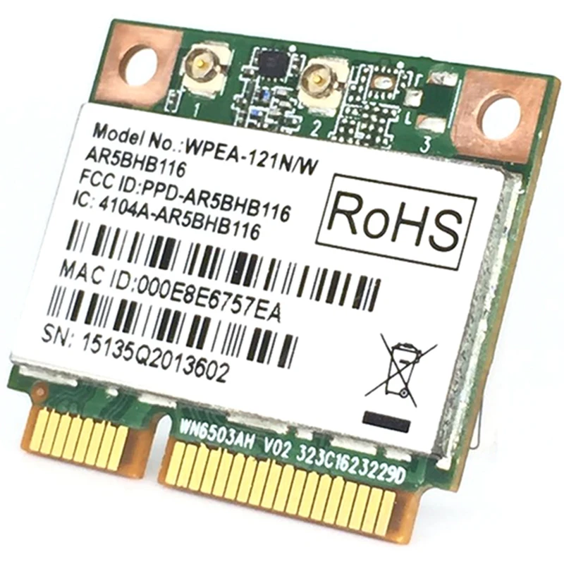 AAAJ беспроводная сетевая карта Atheros AR9832 AR5BHB116 2 4/5 ГГц один чип 300 Мбит/с 802.11N MINI PCI E Wi