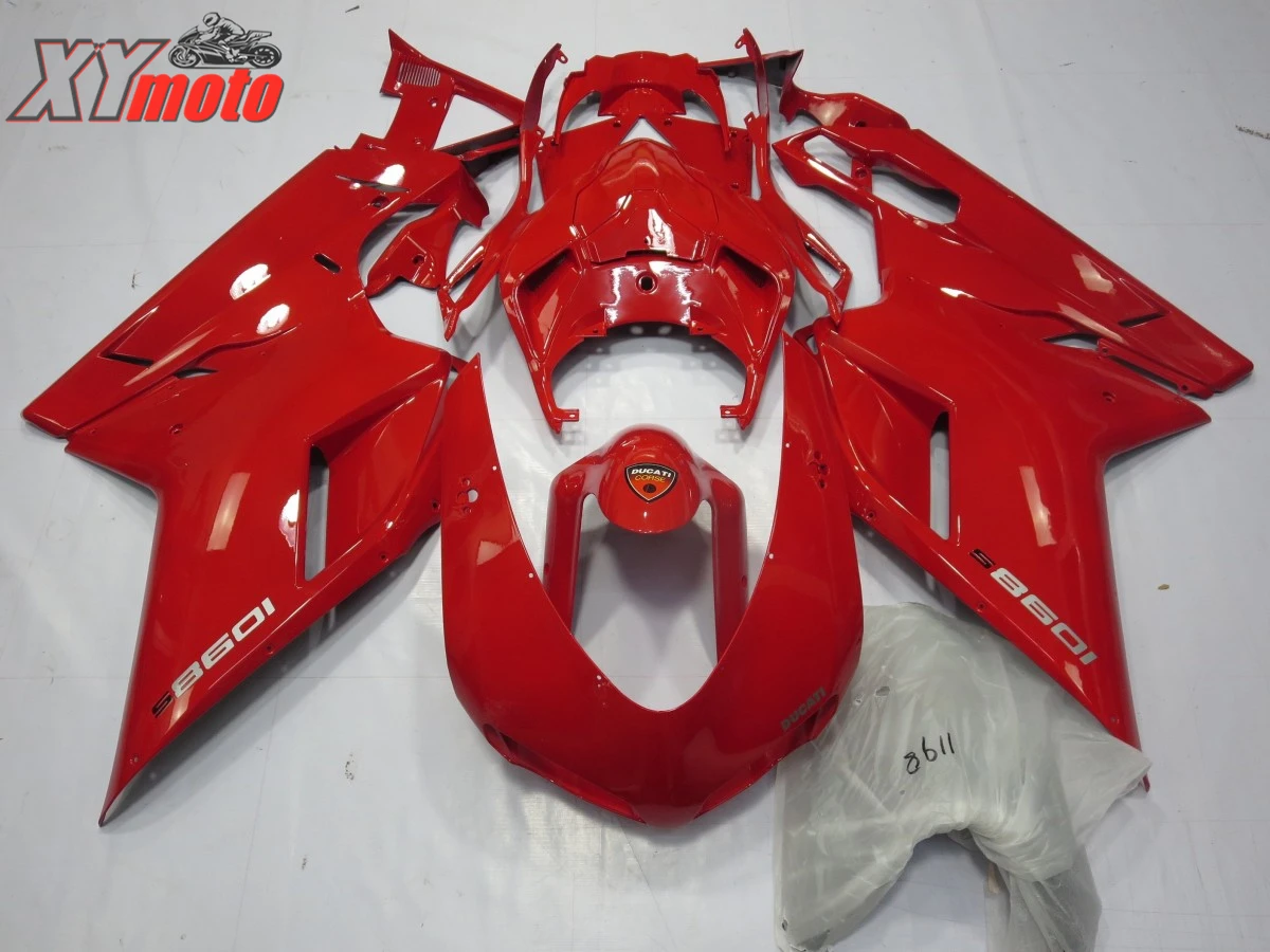

Motorcycle Fairing Kit For Ducati 848 1098 1198 07 08 09 10 11 12 Injection ABS Fairings 2007-2012 Red Bodyworks