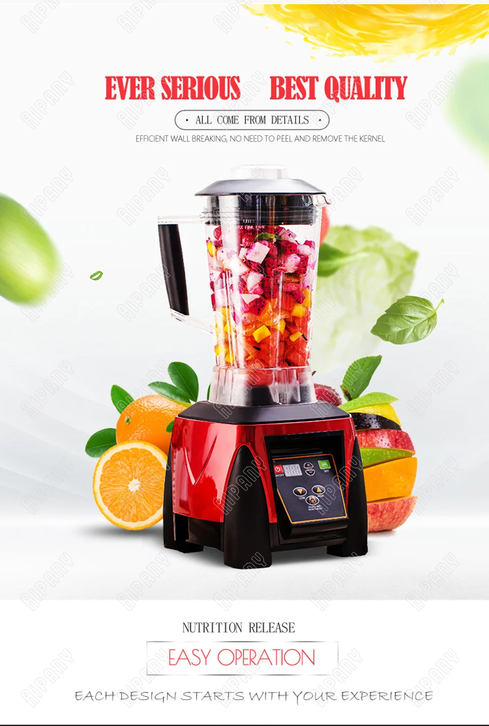 A1100 кухонный блендер 2L BPA бесплатно соковыжималка, комбайн миксер liquidiser коммерческий Электрический смеситель Япония лезвие кухонный