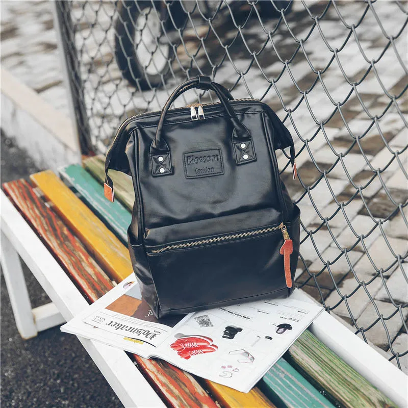 Vintage backpack women high quality leather backpack high capacity school bags for teenage girls women travel backpacks