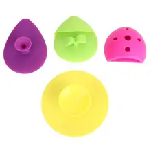 Набор из 4 предметов, супер мягкая силиконовая щетка для ванны, массажер для чистки лица, щетка для душа, скруббер для тела, снимает стресс