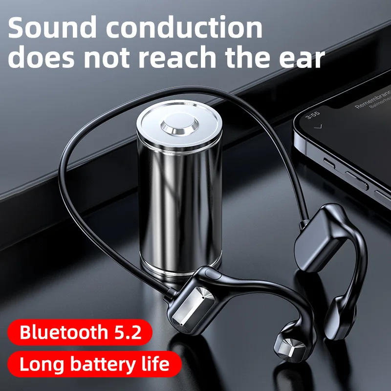 

Bluetooth 5.0 G100 Hi-tech Wireless Headphones Bone Conduction Earphone Outdoor Sport Headset with Microphone Handsfree Headsets