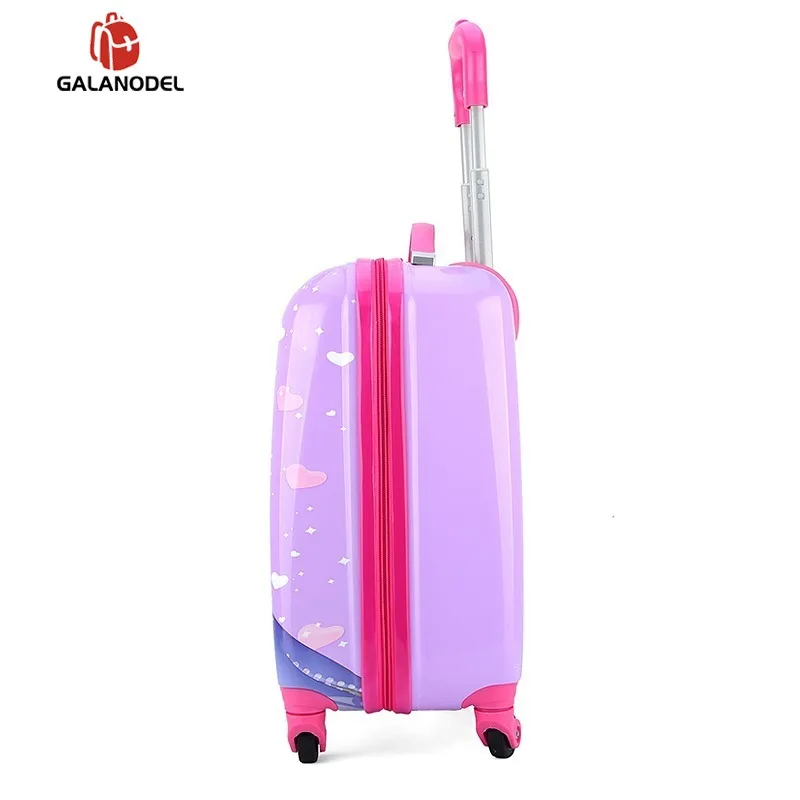 Children's Cartoon Suitcase Child Trolley Case Luggage Kids Schoolbags Travel Suitcase with Wheels 3D 18inch Case Kid's Toys Box