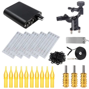 

Tattoo Kits Rotary Tattoo Machine Black Dragonfly Shader & Liner With Tattoo Needles and Disposable Tattoo Needles Power Supply