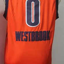 Мужские Молодежные женские баскетбольные майки 0 Russell westbrook Jersey