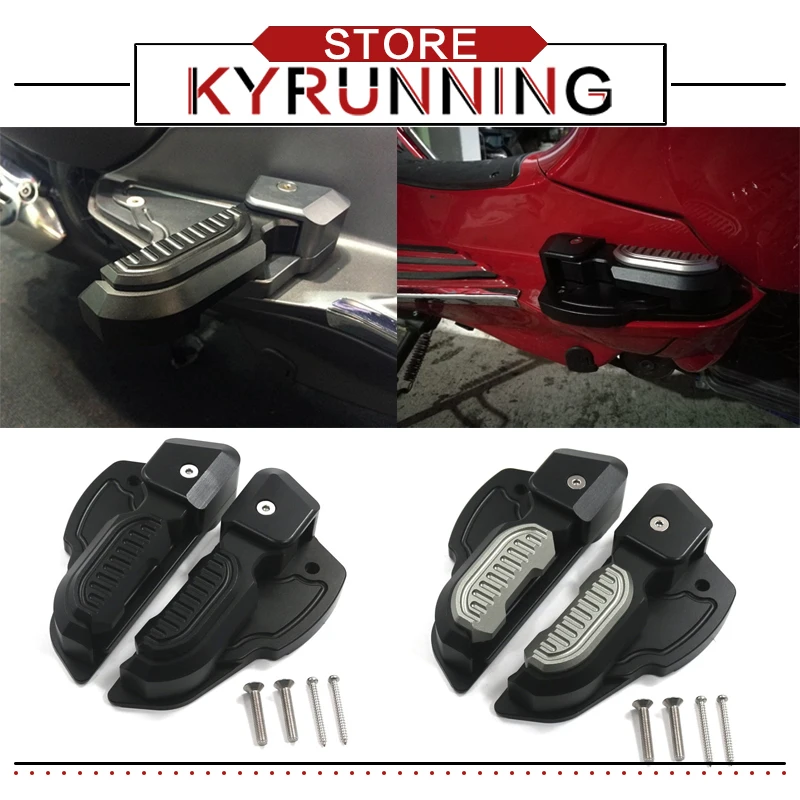 Primavera Rear Footrests For Vespa Prima 125 150 SPRINT Foot Rests Passenger Extensions Extended prima125 Footpegs Adapter