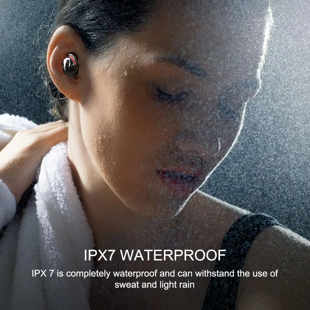 Новинка T8 Bluetooth наушники TWS Bluetooth 5,0 Heaset IPX7 водонепроницаемые Hi-Fi стерео наушники с шумоподавлением спортивные наушники с зарядным устройством