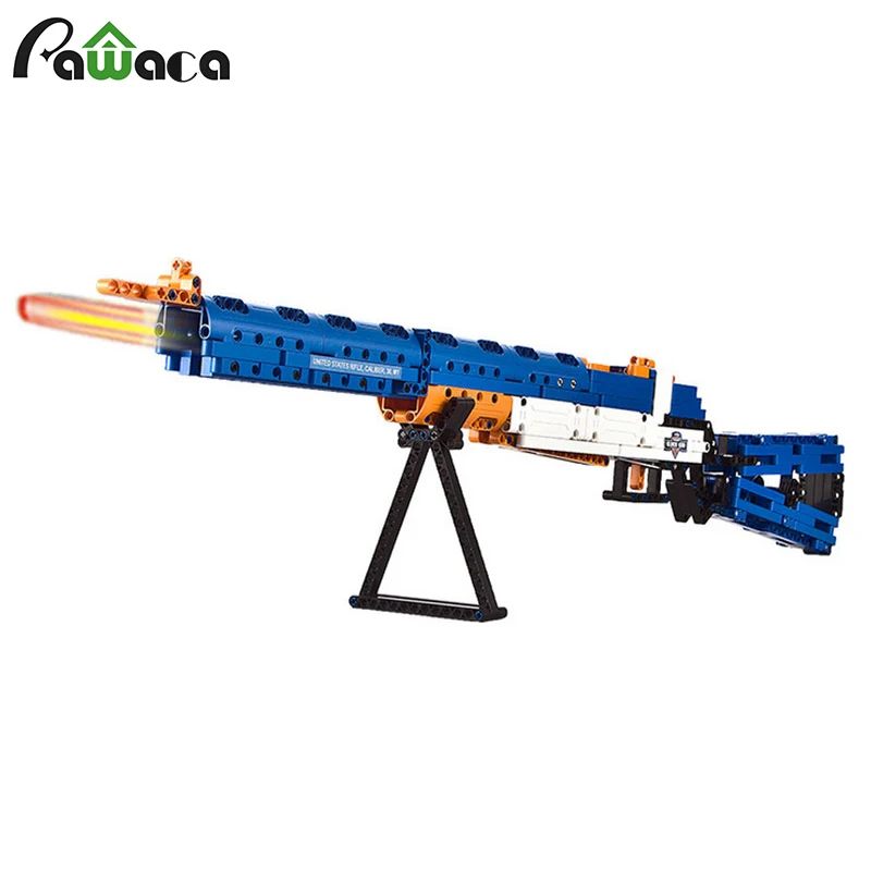 

Building Block Toy Suit Double Eagle CADA C81002 M1 Type Garand Rifle 583PCS Puzzle Assembled Building Block Toy Model