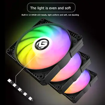 

MG 120mm/140mm Gorgeous PC Case Cooling Fan DRGB 4Pin PWM Chassis Cooler Computer components and hardware