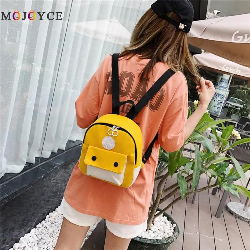 

Cute Animal Printed Button Women Backpack Contrast Color MIni Backpack sac a dos