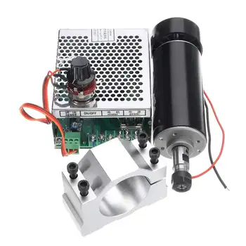 

ER11 CNC Spindle 500W Air Cooled Spindle Motor Kit with Adjustable Power Supply 52MM Clamps For Engraving Machine