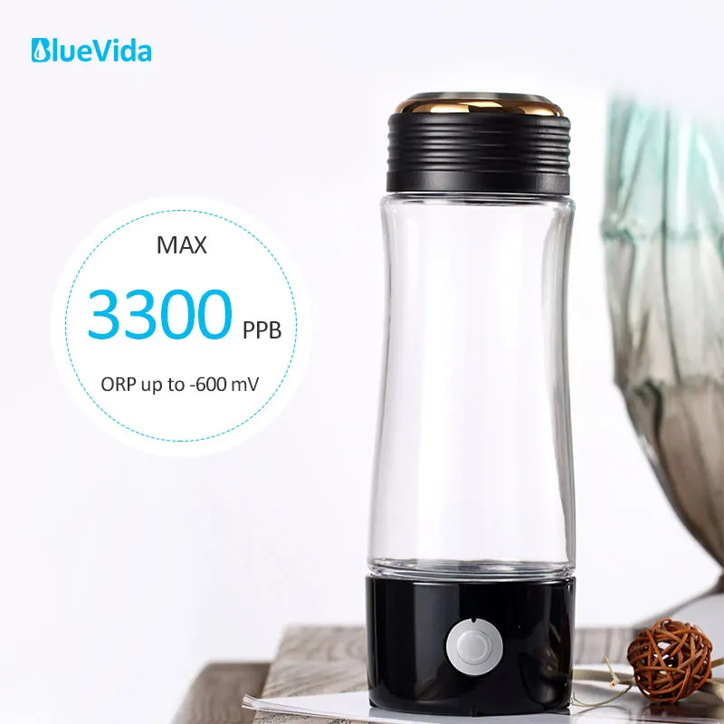 Hot sales Max 3300PPB high concentration hydrogen water generator with Dupont N324 PEM Membrane hydrogen water bottle