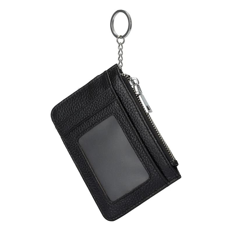 

Hot Selling Genuine Leather Access Control Small Card Holder Women's Bus Card Holder Creative Casual Purse Gift