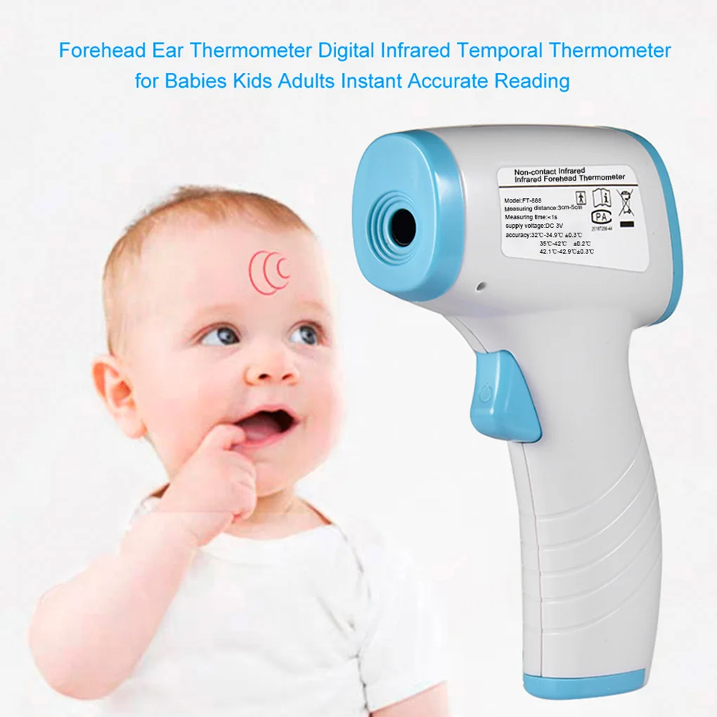 

Non Contact Infrared Forehead Thermometer Thermometer Body Temperature Fever Digital Measure Tool for Baby Adult