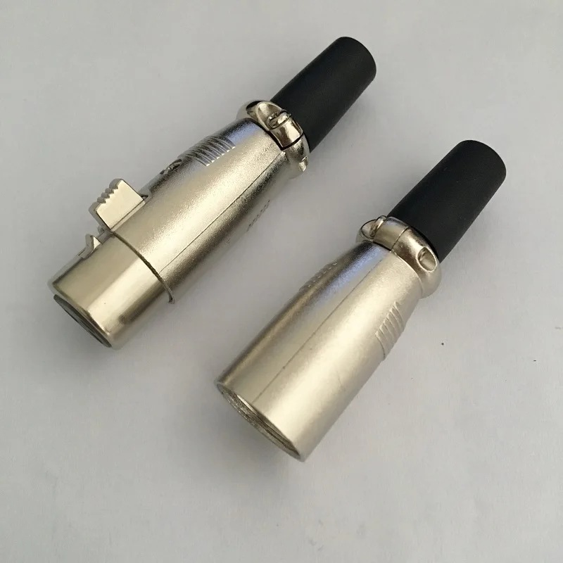 10 шт./лот XLR 3Pin аудио микрофонный кабель Разъем штекер Женский Штекер подключения