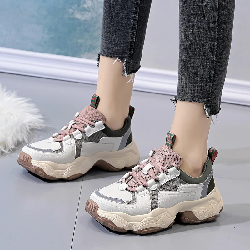 

2019 Dad Shoe Woman Autumn Autumn Motion Exceed Fire Style, And Thick Base Casual Shoes Zapatos De Mujer Sneakers