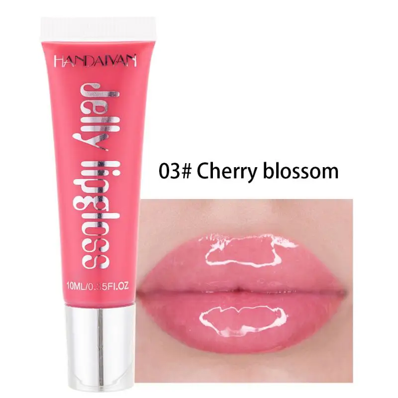 

HANDAIYAN Jelly Lip Gloss Candy Color Moisturizing Waterproof Long Lasting Liquid Lip Gloss Nourishing Lip Barbie style TSLM1