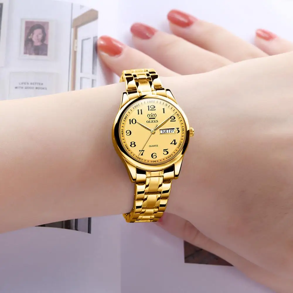 All gold face