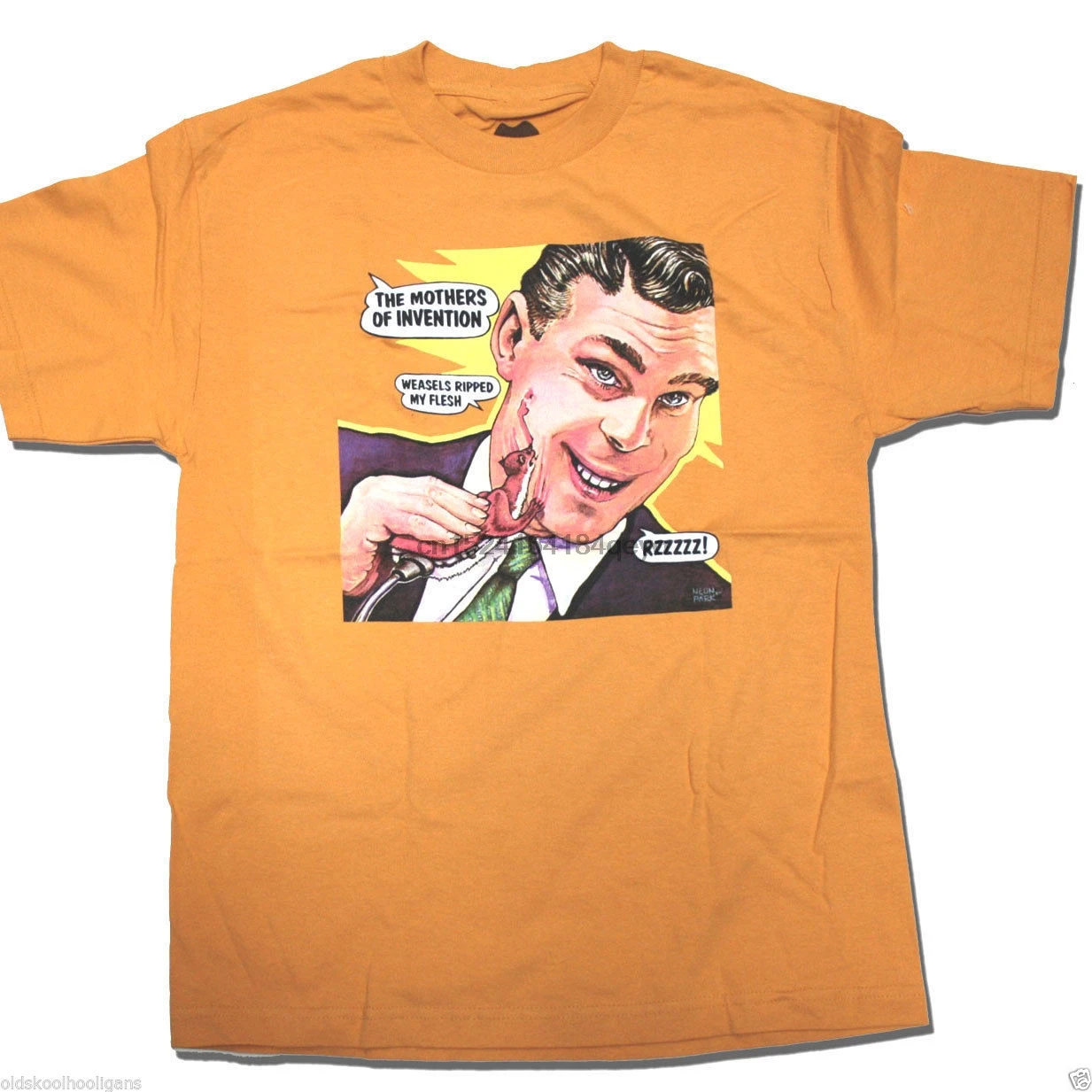 

FRANK ZAPPA T SHIRT - WEASELS RIPPED MY FLESH MOTHERS OF INVENTION BEEFHEART